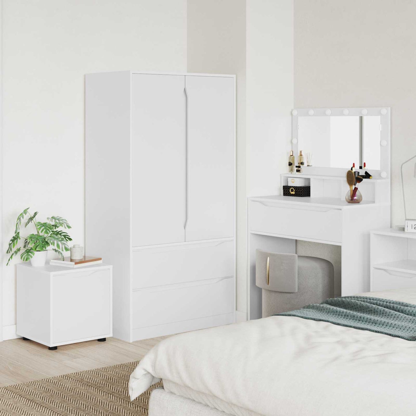 Bathroom Cabinet White 40.5 x 40 x 44 cm Engineered Wood