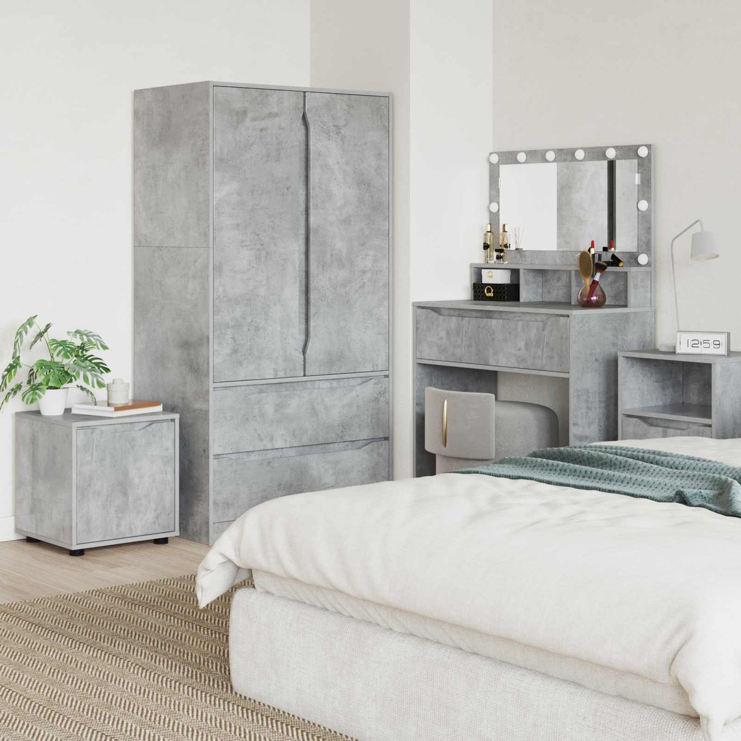 Bathroom Cabinet Concrete Grey 40.5 x 40 x 44 cm