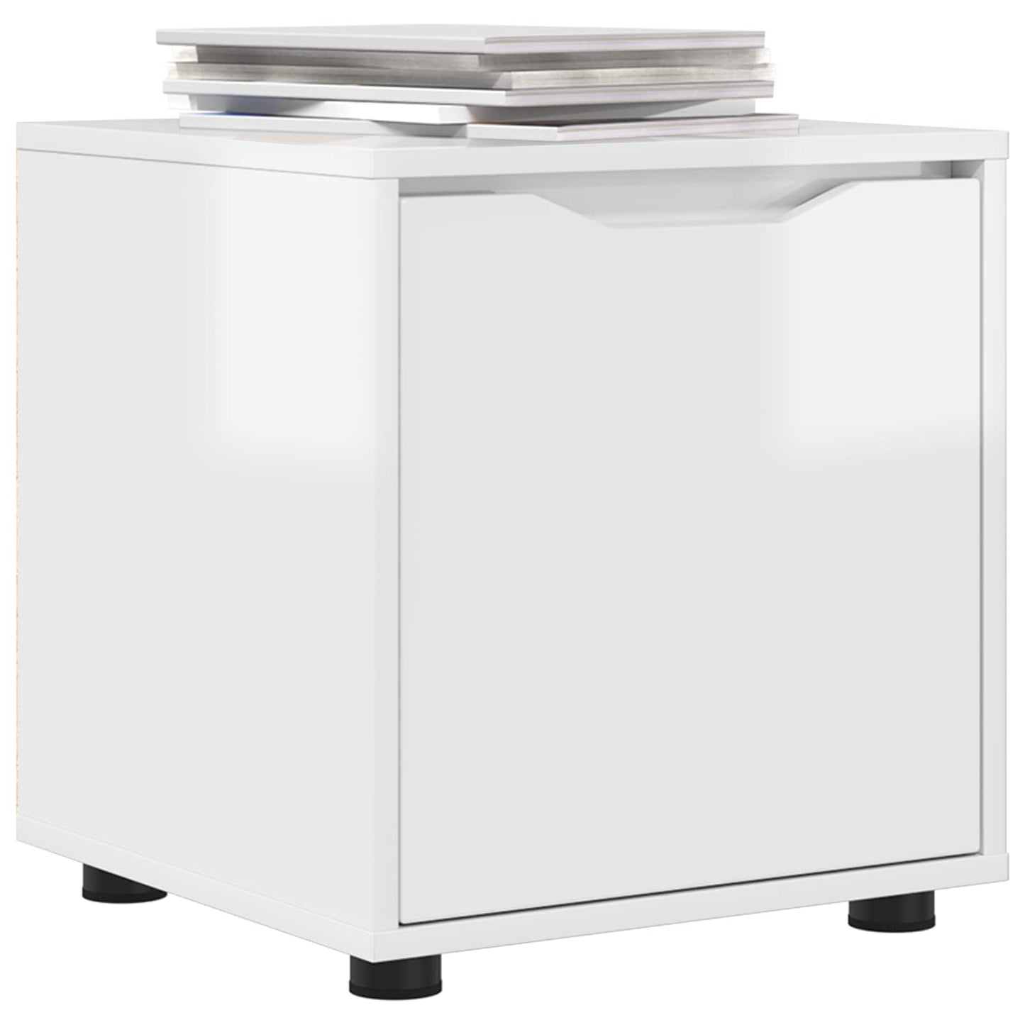 Bathroom Cabinet High Gloss White 40.5 x 40 x 44 cm