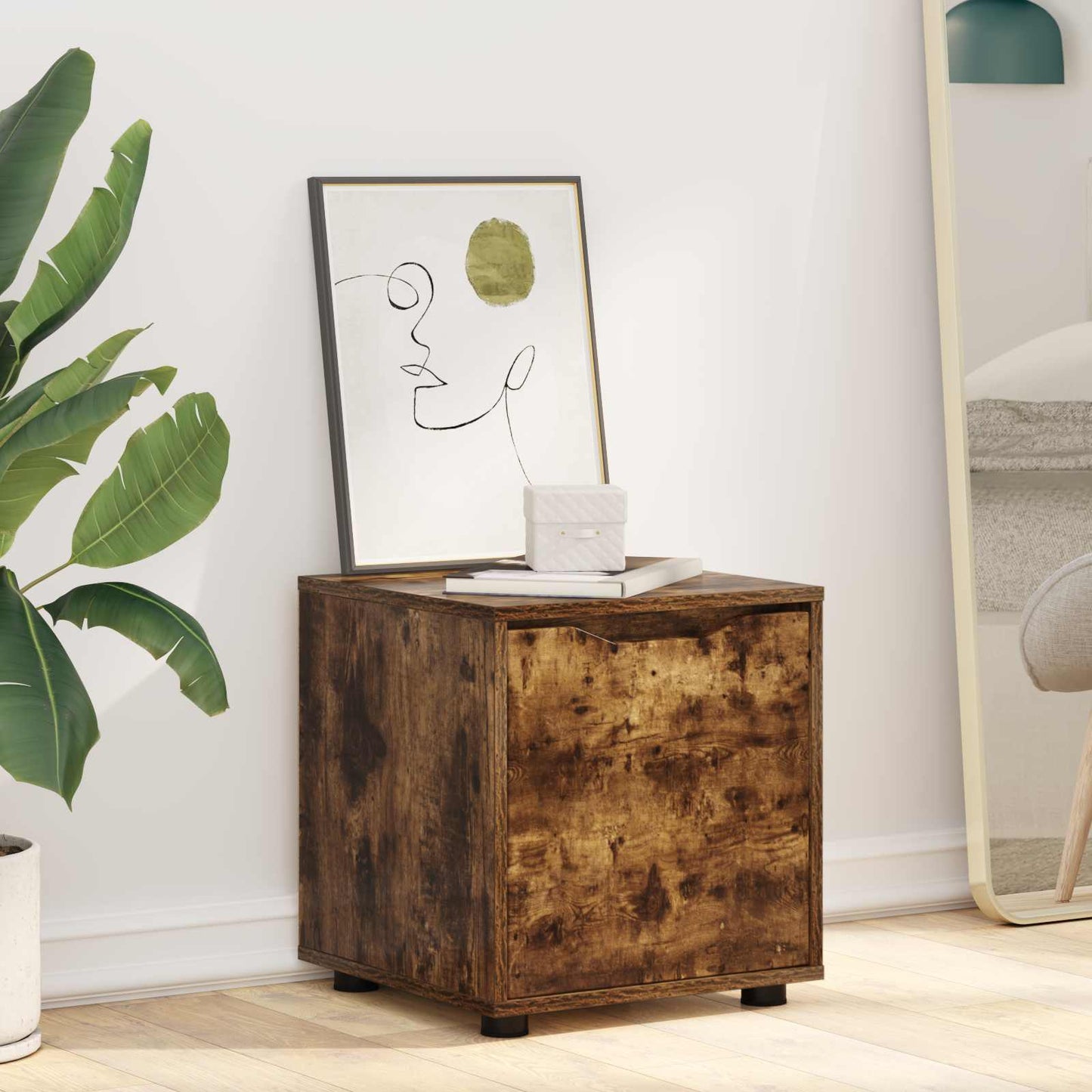 Bathroom Cabinet Smoked Oak 40.5 x 40 x 44 cm Engineered Wood
