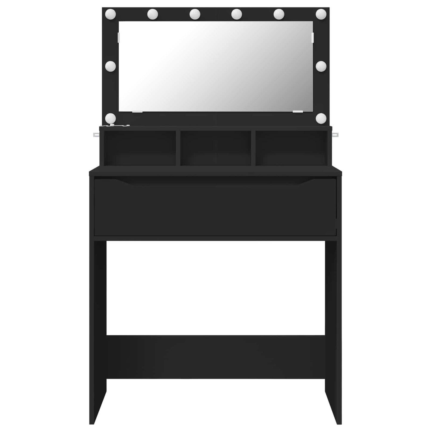 Bedroom Dressing Tables with Drawer Black 80 x 39.6 x 135 cm