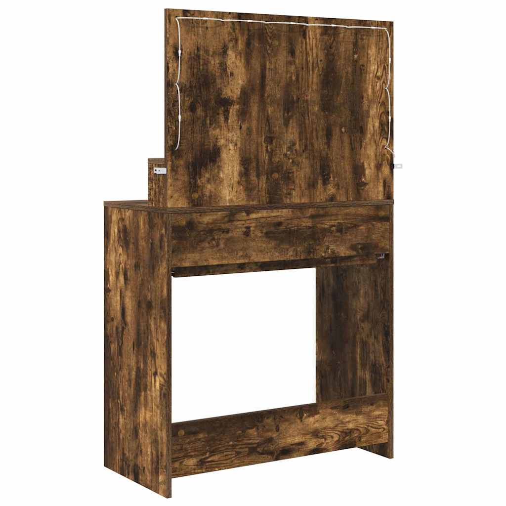 Bedroom Dressing Tables Smoked Oak 80 x 39.6 x 135 cm