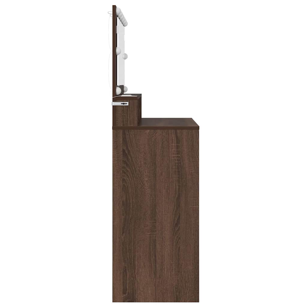 Bedroom Dressing Tables Brown Oak 80 x 39.6 x 135 cm