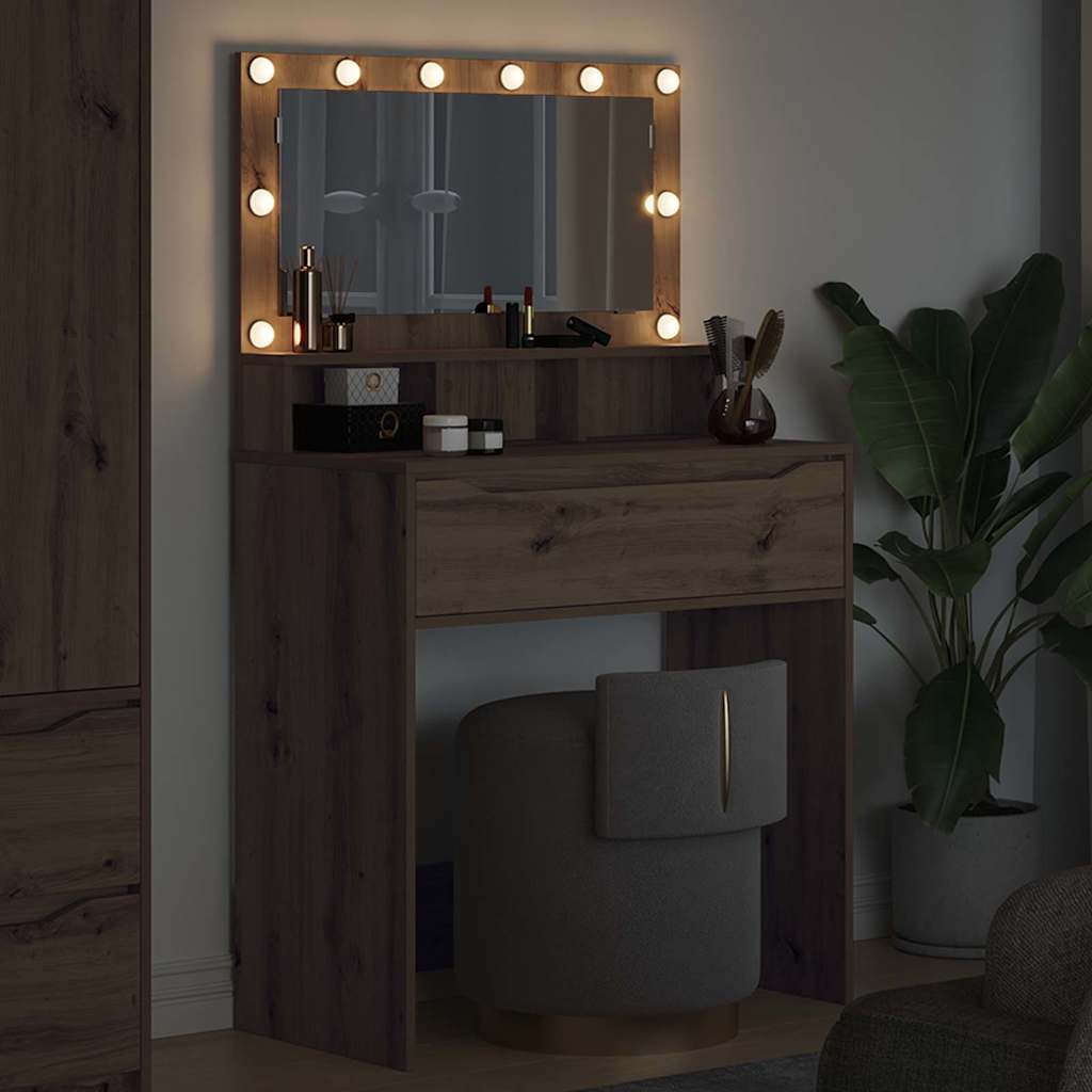 Bedroom Dressing Tables Artisan Oak 80 x 39.6 x 135 cm