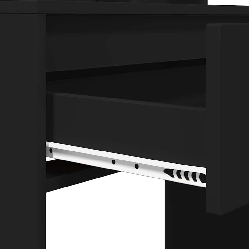 Bedroom Dressing Tables with Drawer Black 80 x 39.6 x 135 cm
