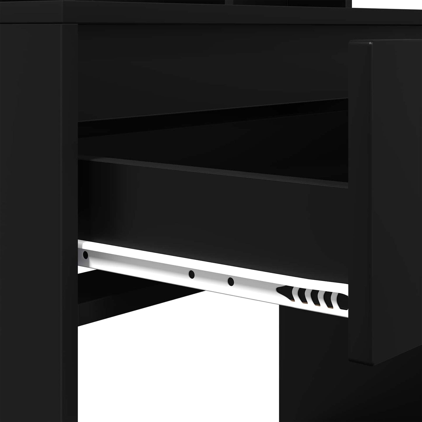Bedroom Dressing Tables with Drawer Black 80 x 39.6 x 135 cm