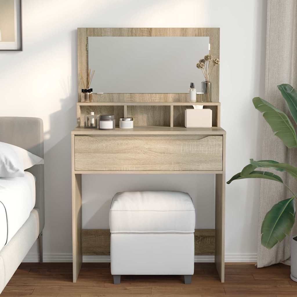 Bedroom Dressing Tables Sonoma Oak 80 x 39.6 x 135 cm