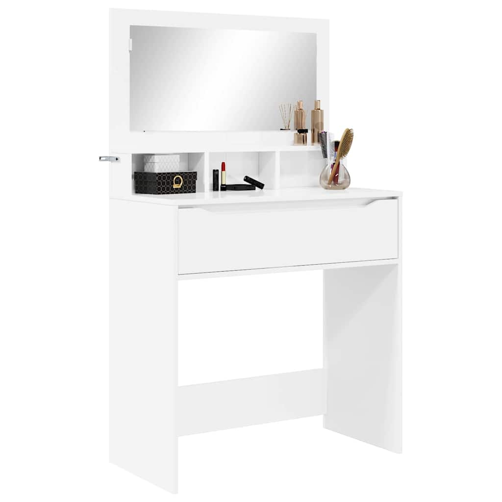 Bedroom Dressing Tables High Gloss White 80 x 39.6 x 135 cm