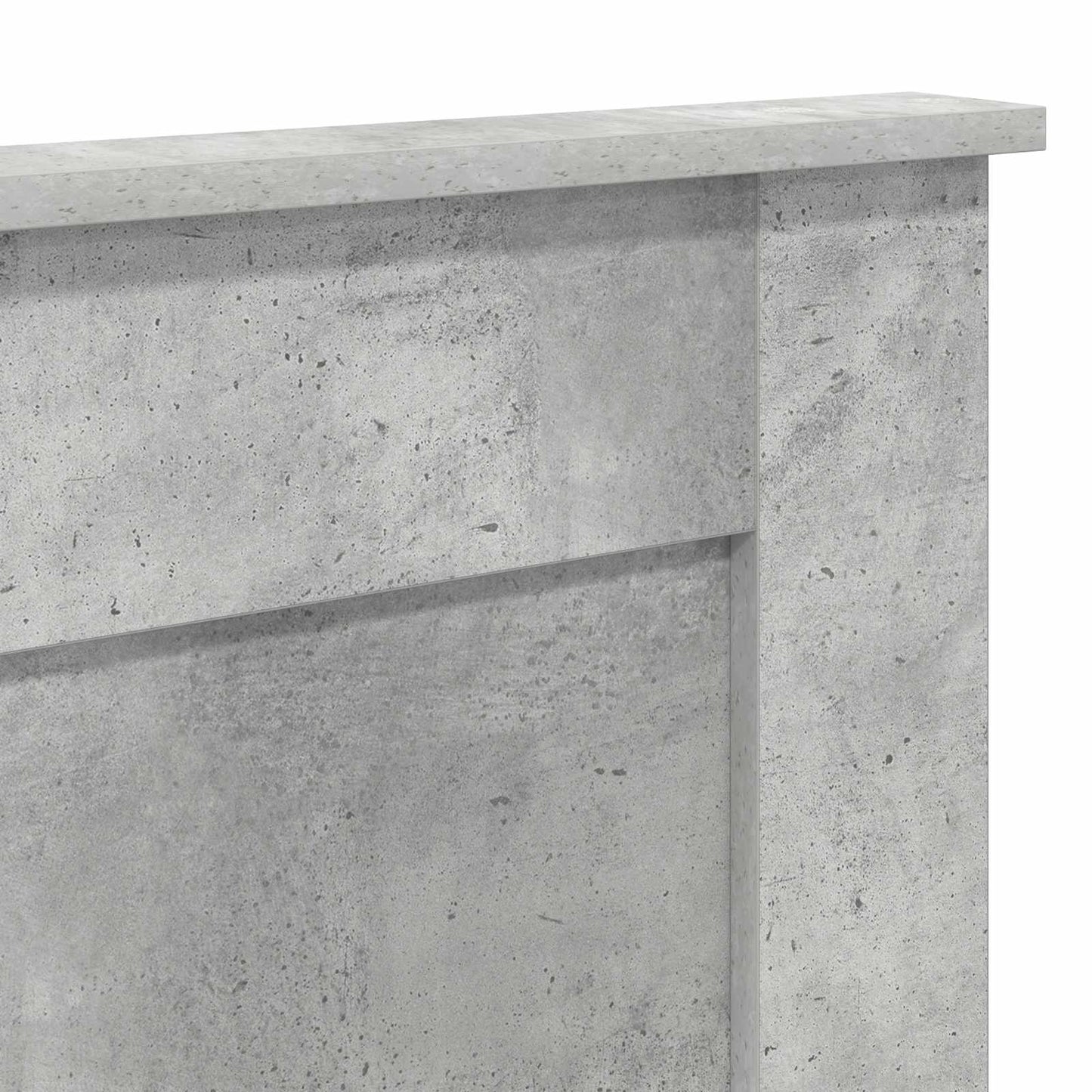 Headboard with Headboard Concrete Grey 200 cm Engineered Wood