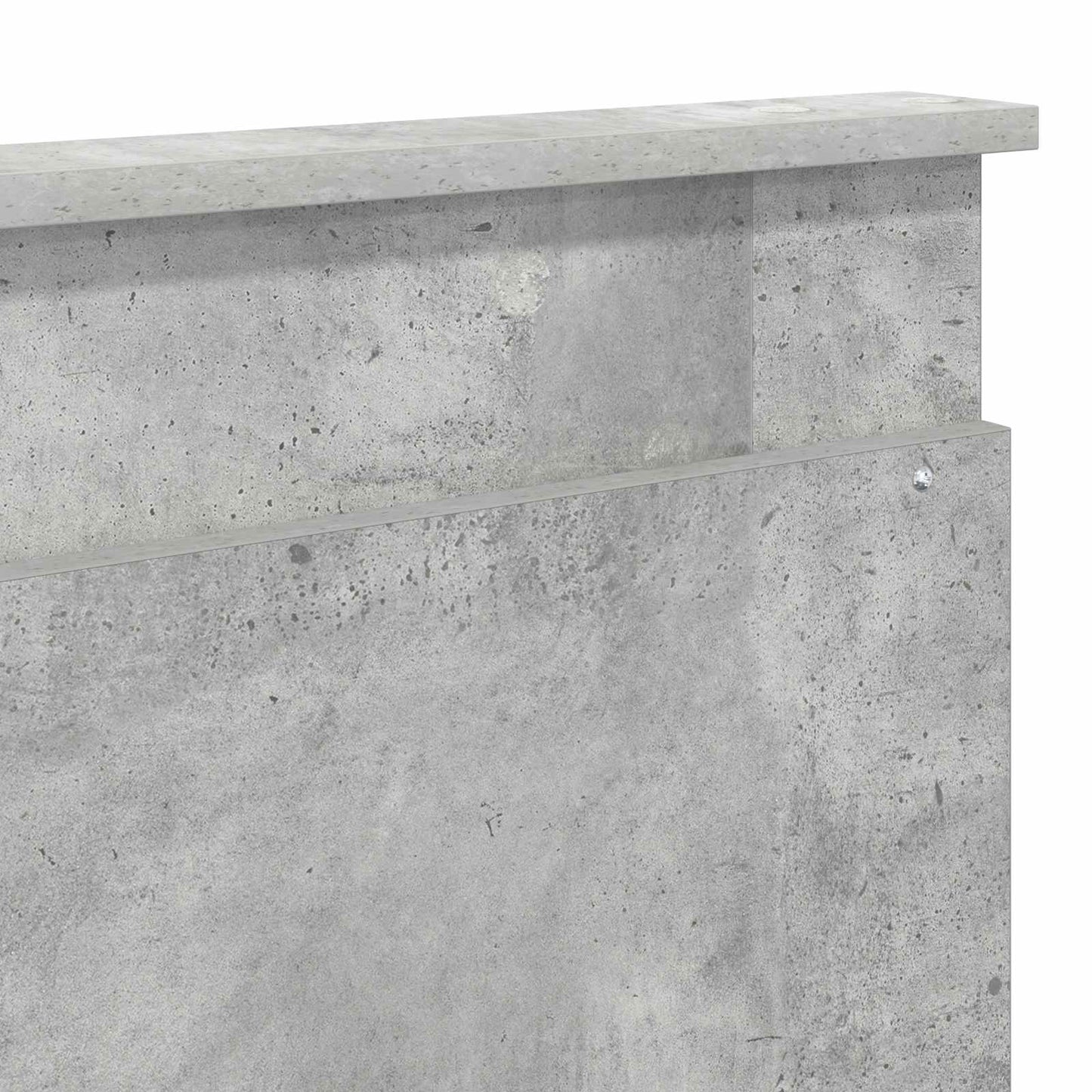 Headboard with Headboard Concrete Grey 200 cm Engineered Wood