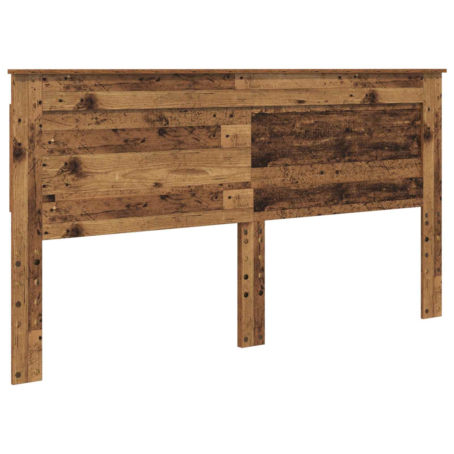 Headboard with Headboard Old Wood 200 cm Engineered Wood