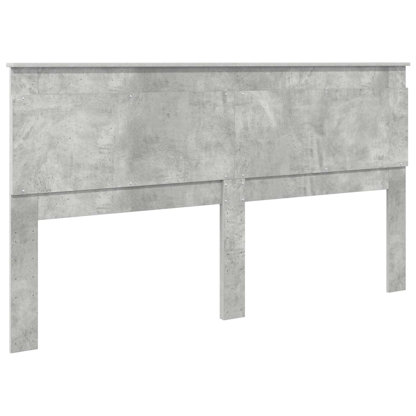 Headboard with Headboard Concrete Grey 180 cm Engineered Wood