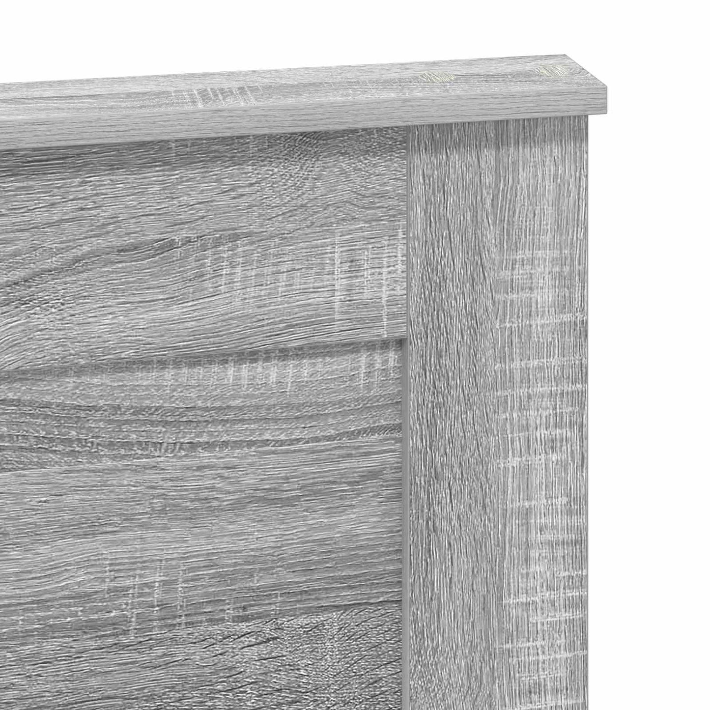 Headboard with Headboard Grey Sonoma 140 cm Engineered Wood