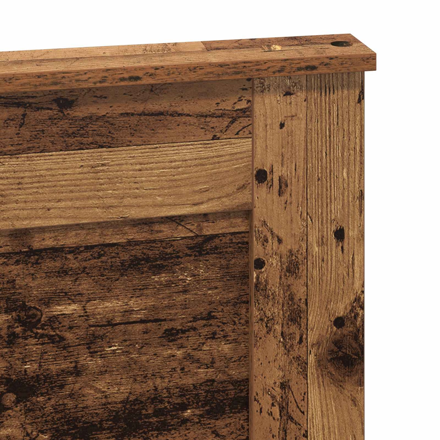 Headboard with Headboard Old Wood 140 cm Engineered Wood