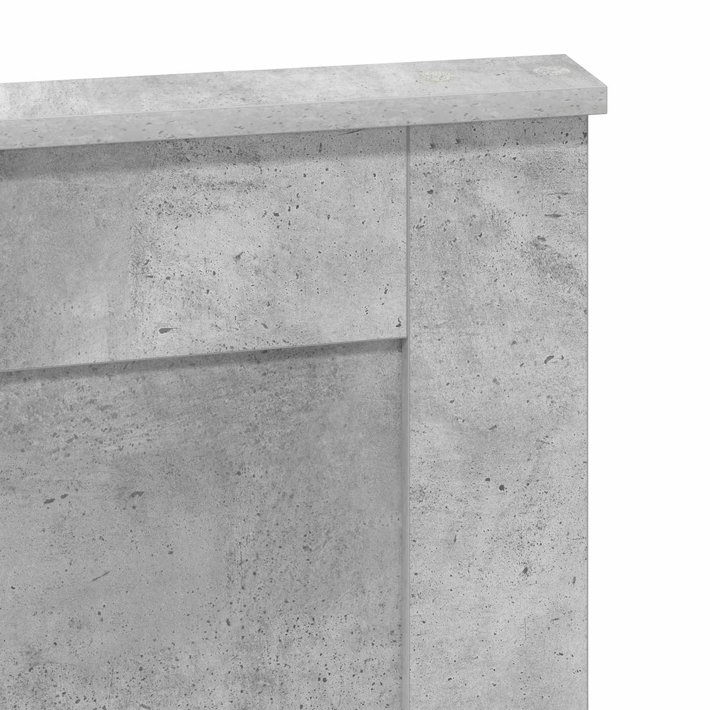 Headboard with Headboard Concrete Grey 135 cm Engineered Wood