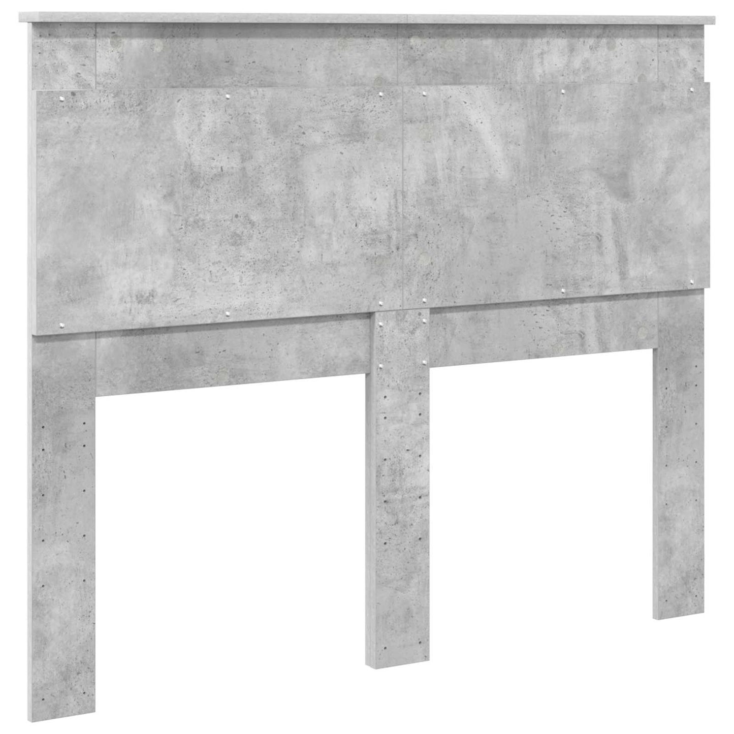 Headboard with Headboard Concrete Grey 135 cm Engineered Wood
