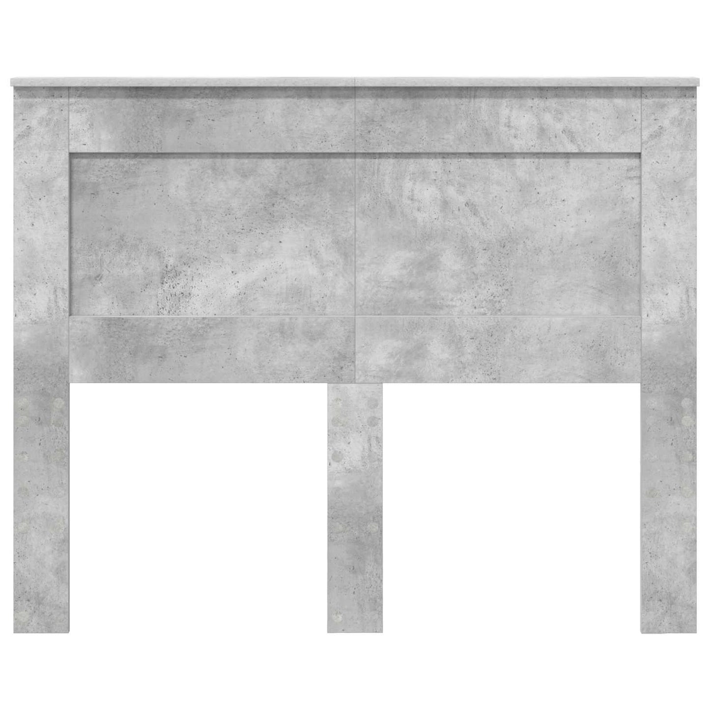 Headboard with Headboard Concrete Grey 135 cm Engineered Wood