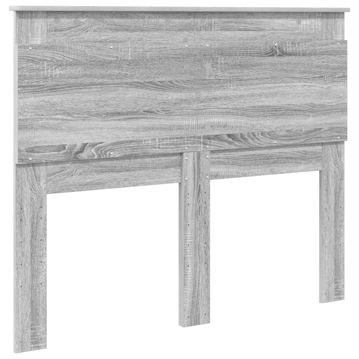 Headboard with Headboard Grey Sonoma 135 cm Engineered Wood