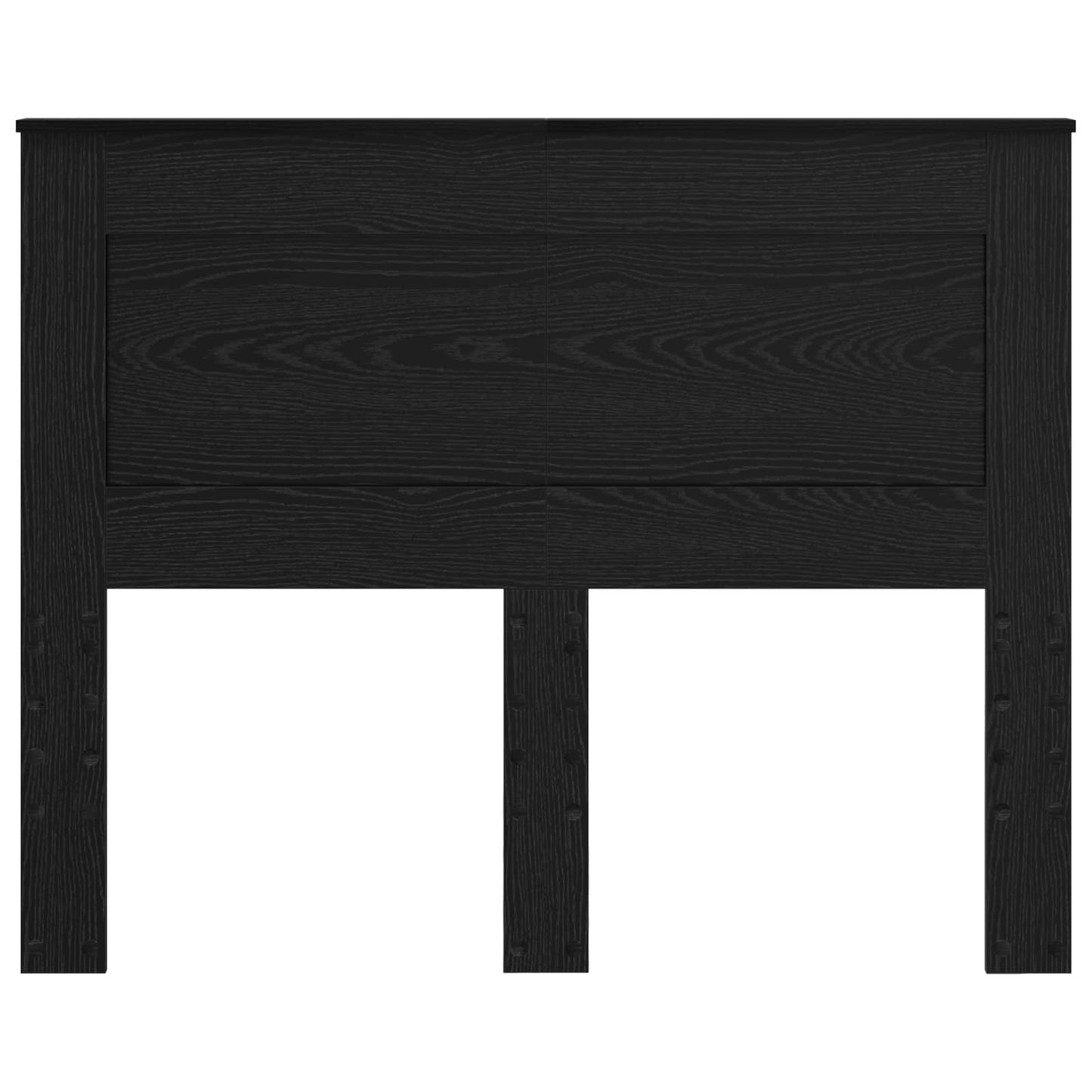 Headboard with Headboard Black Oak 120 cm Engineered Wood