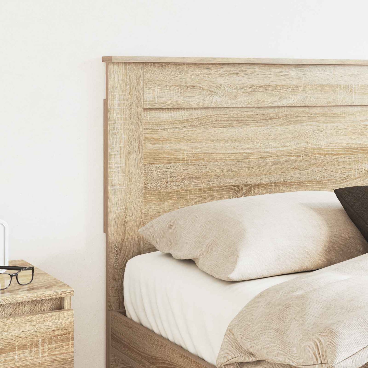 Headboard with Headboard Sonoma Oak 120 cm Engineered Wood