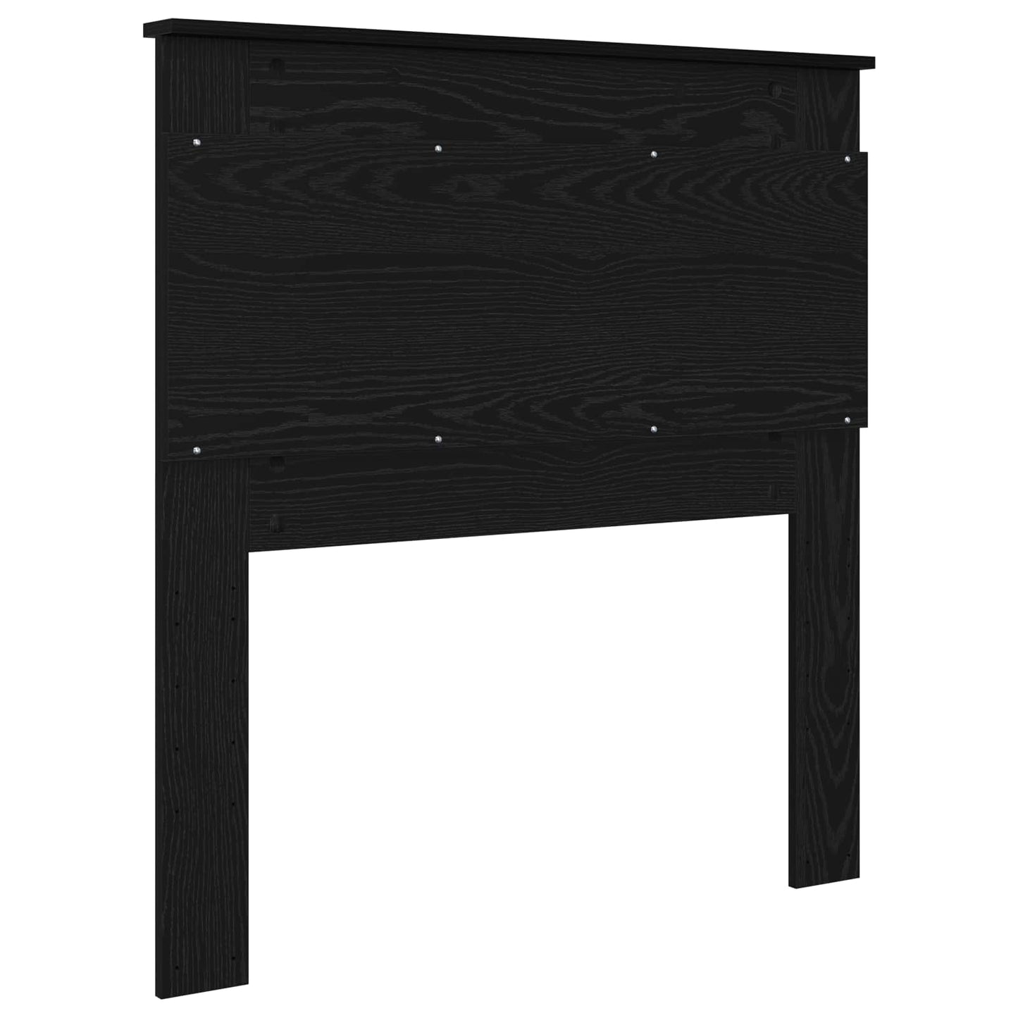 Headboard with Headboard Black Oak 90 cm Engineered Wood