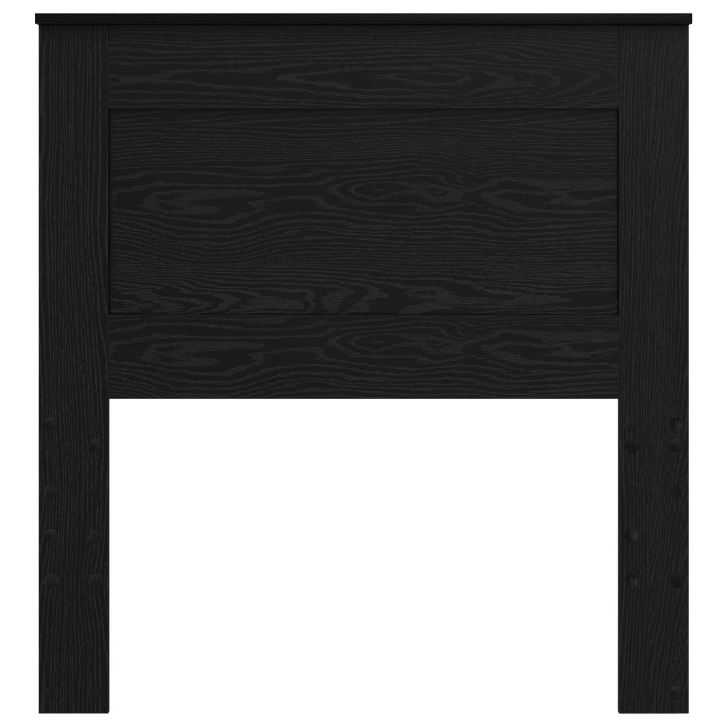 Headboard with Headboard Black Oak 90 cm Engineered Wood