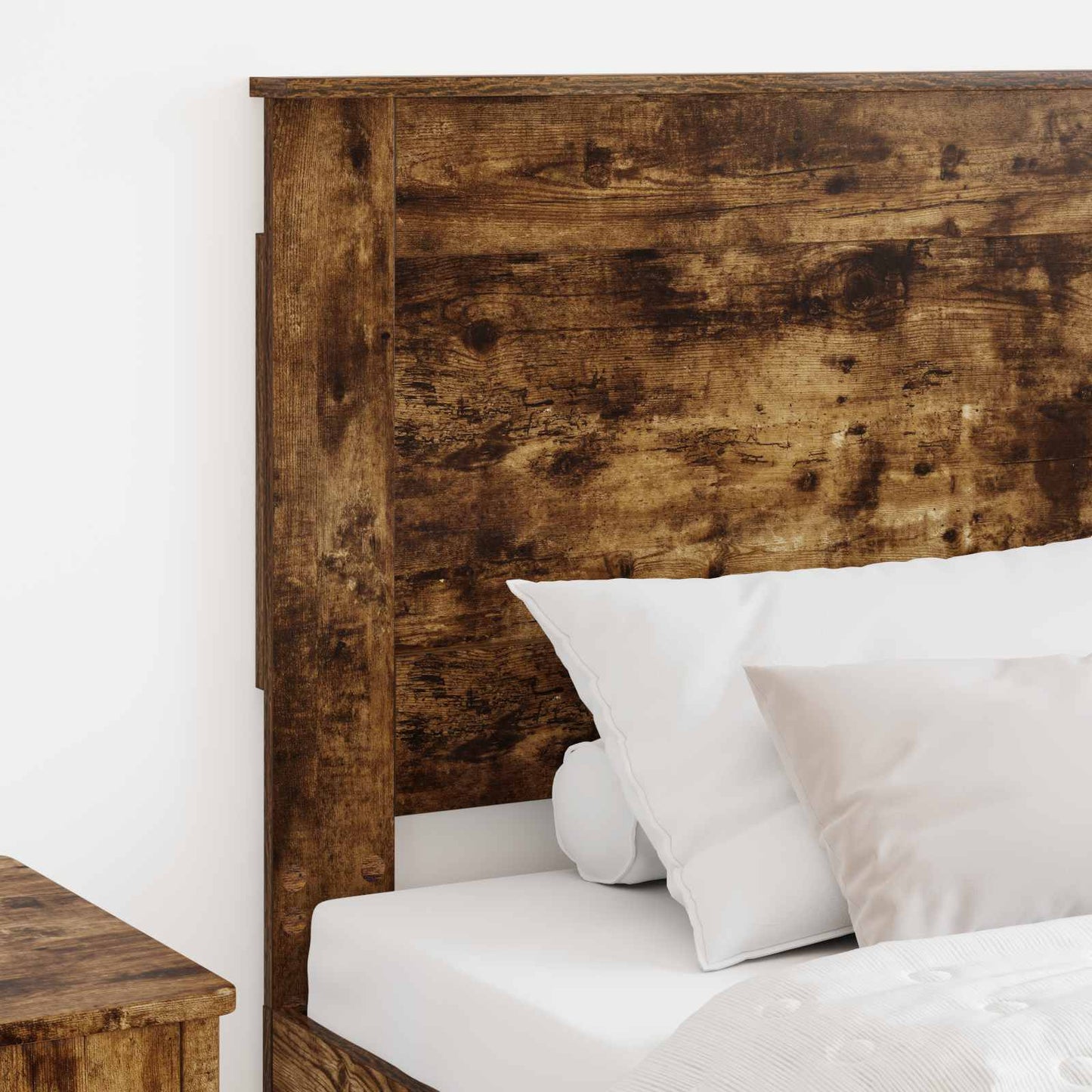 Headboard with Headboard Smoked Oak 90 cm Engineered Wood
