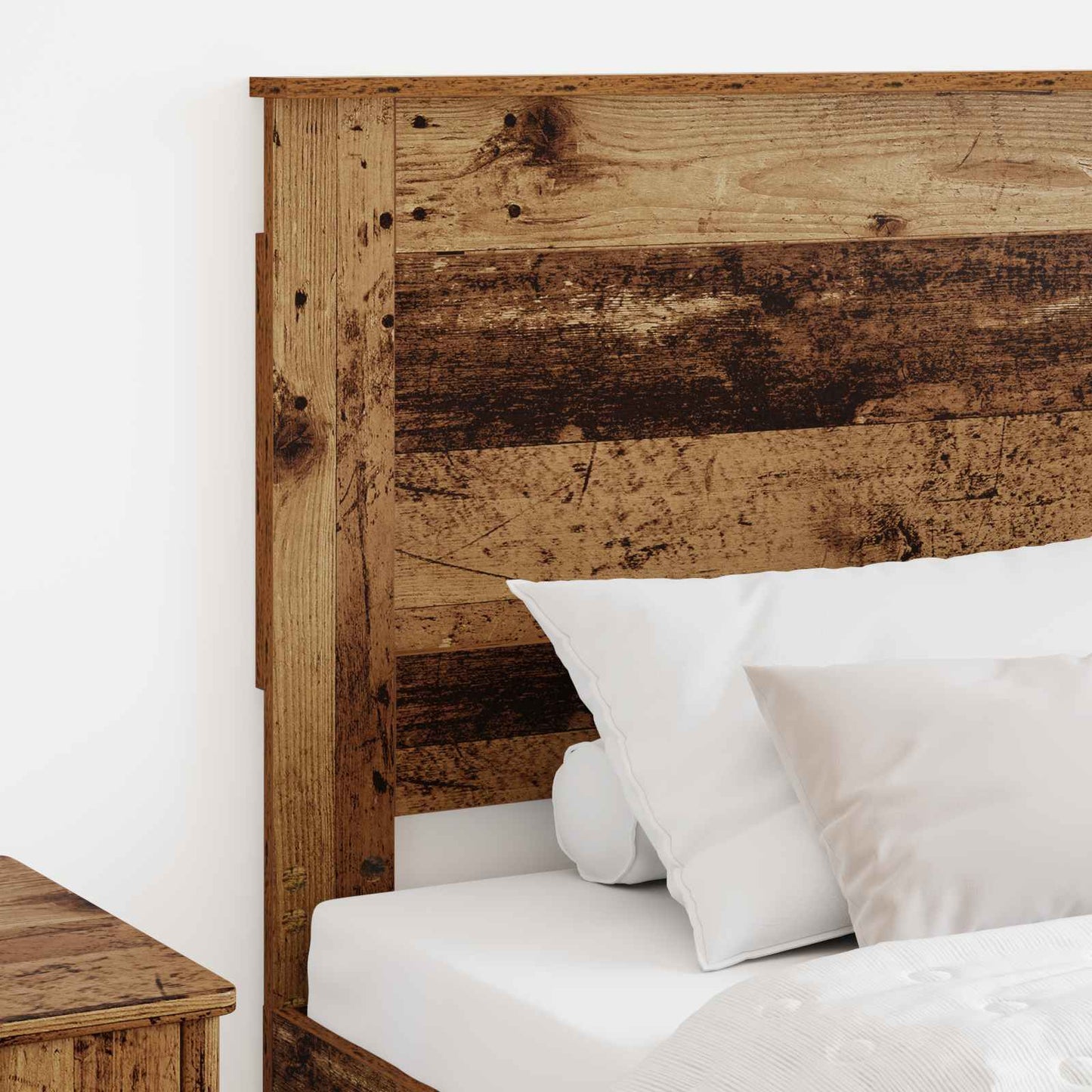 Headboard with Headboard Old Wood 90 cm Engineered Wood