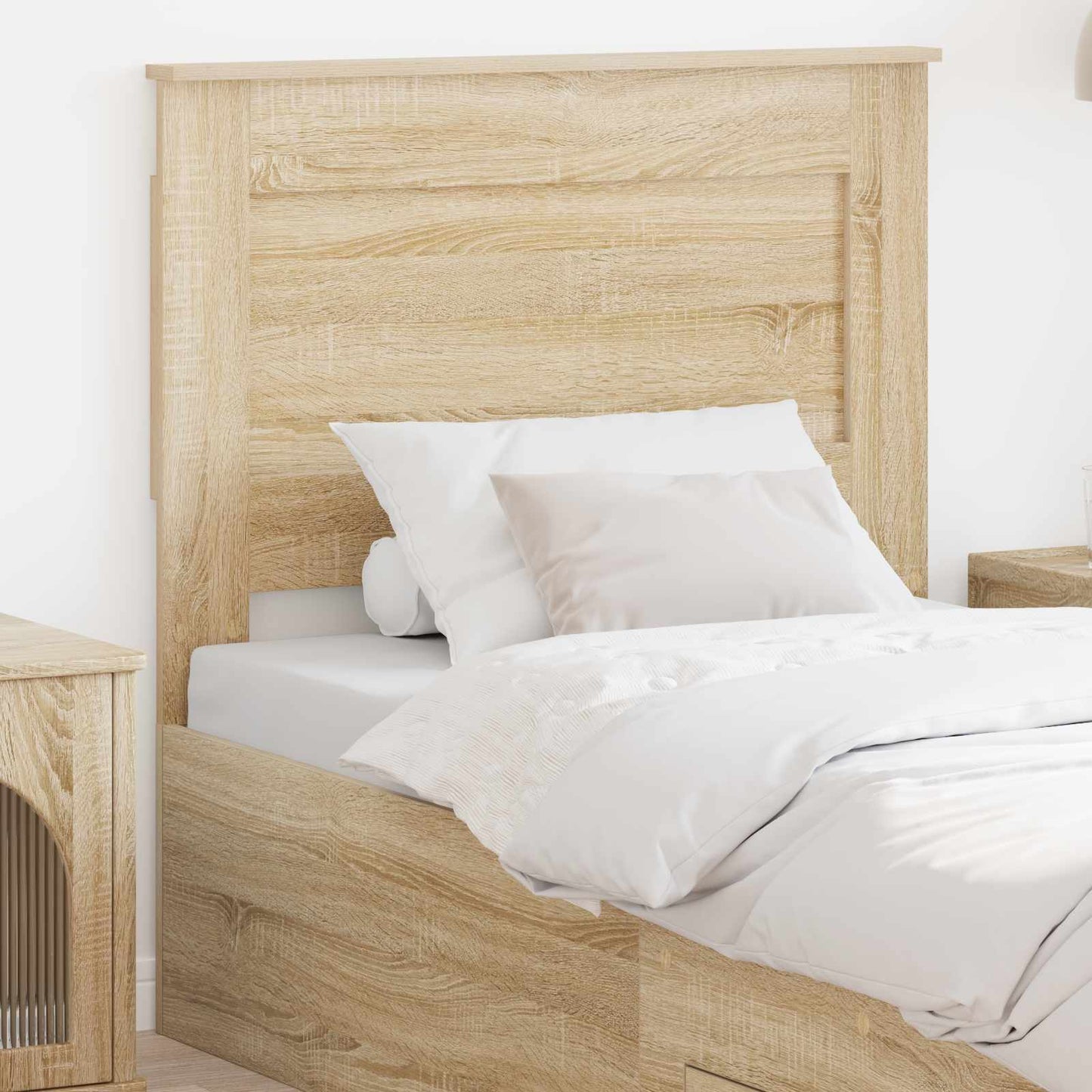 Headboard with Headboard Sonoma Oak 80 cm Engineered Wood