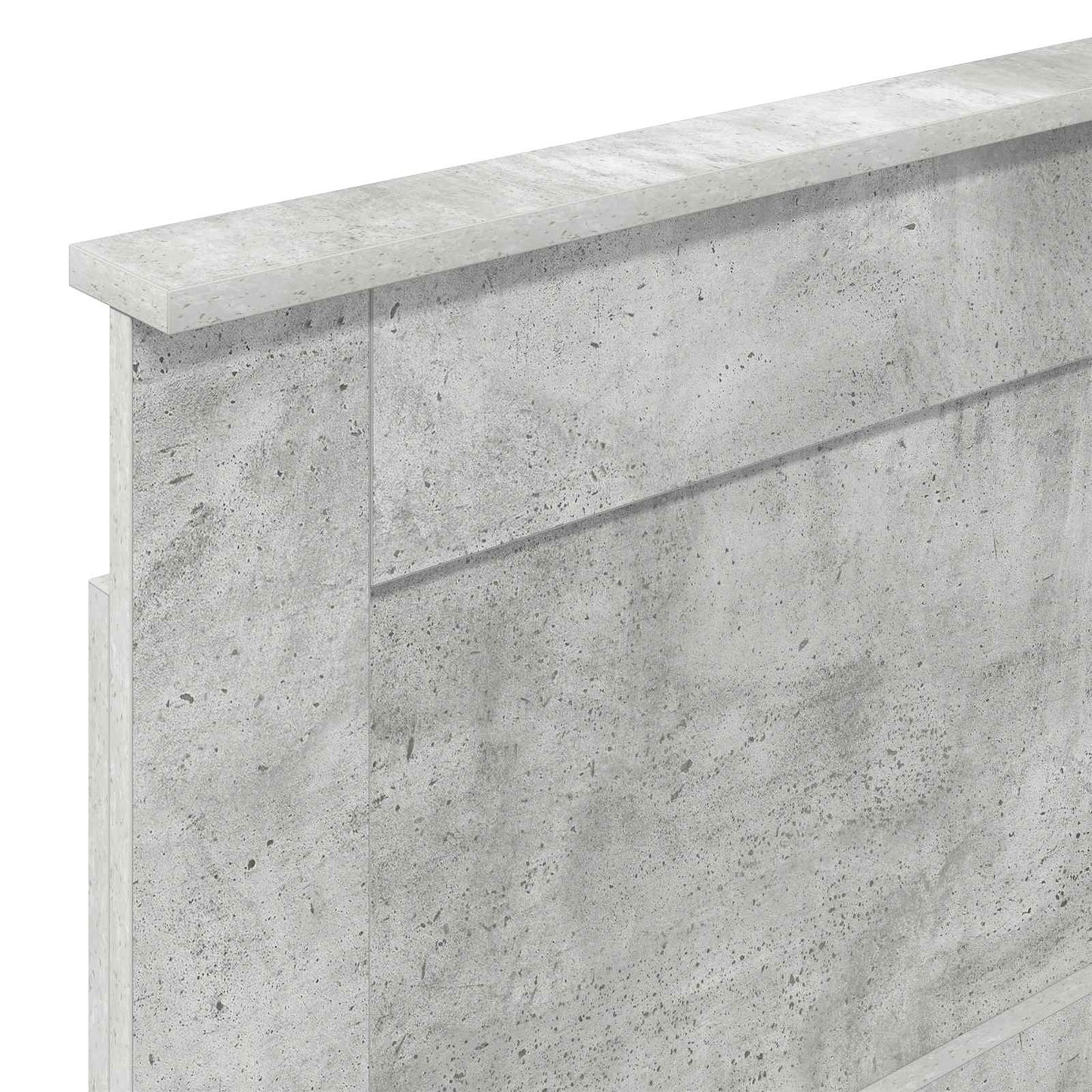 Headboard with Headboard Concrete Grey 80 cm Engineered Wood