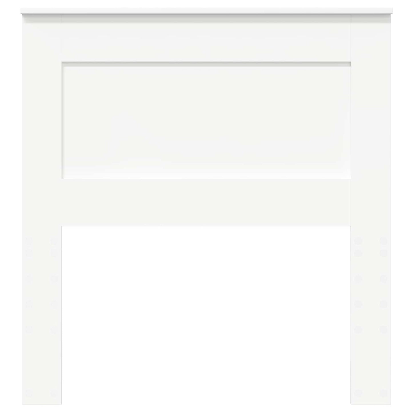 Headboard with Headboard White 75 cm Engineered Wood