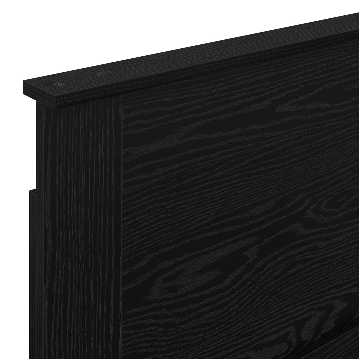 Headboard with Headboard Black Oak 75 cm Engineered Wood