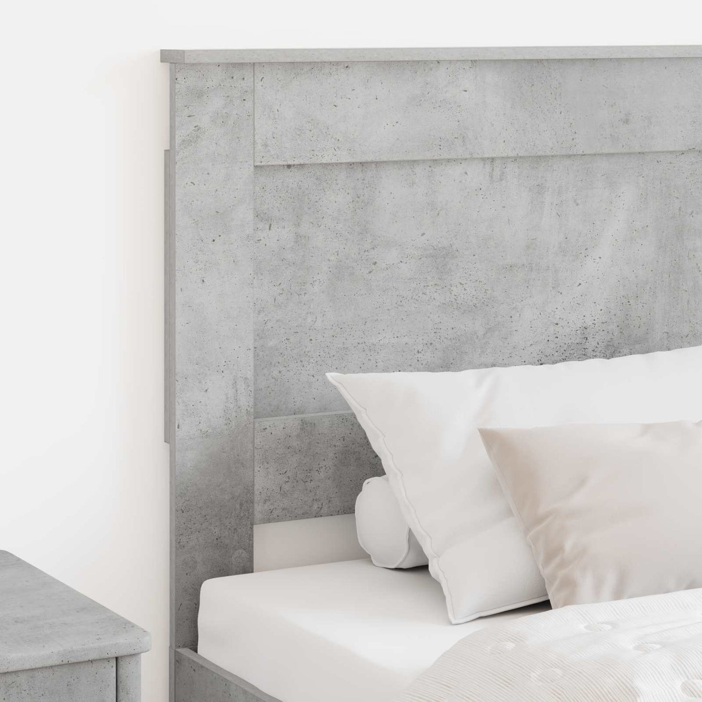 Headboard with Headboard Concrete Grey 75 cm Engineered Wood