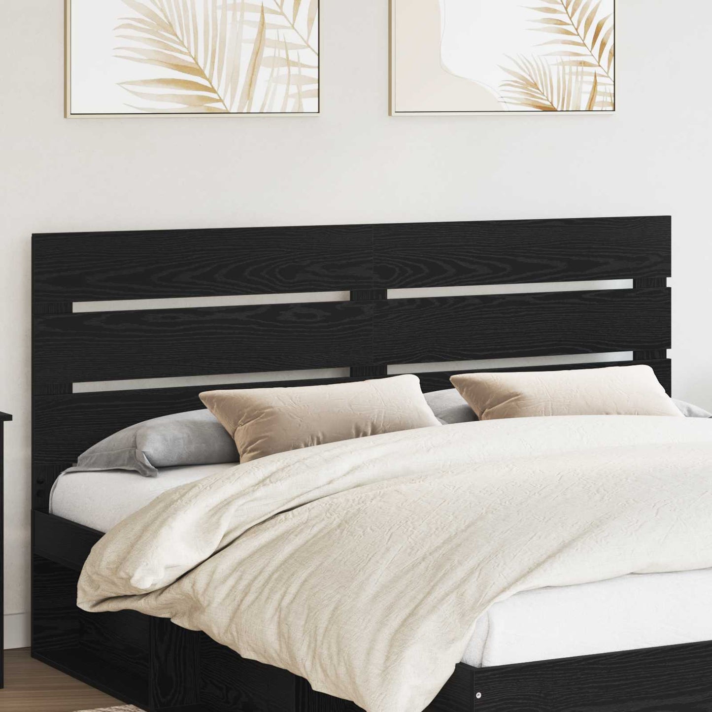Headboard Black Oak 100 cm Engineered Wood