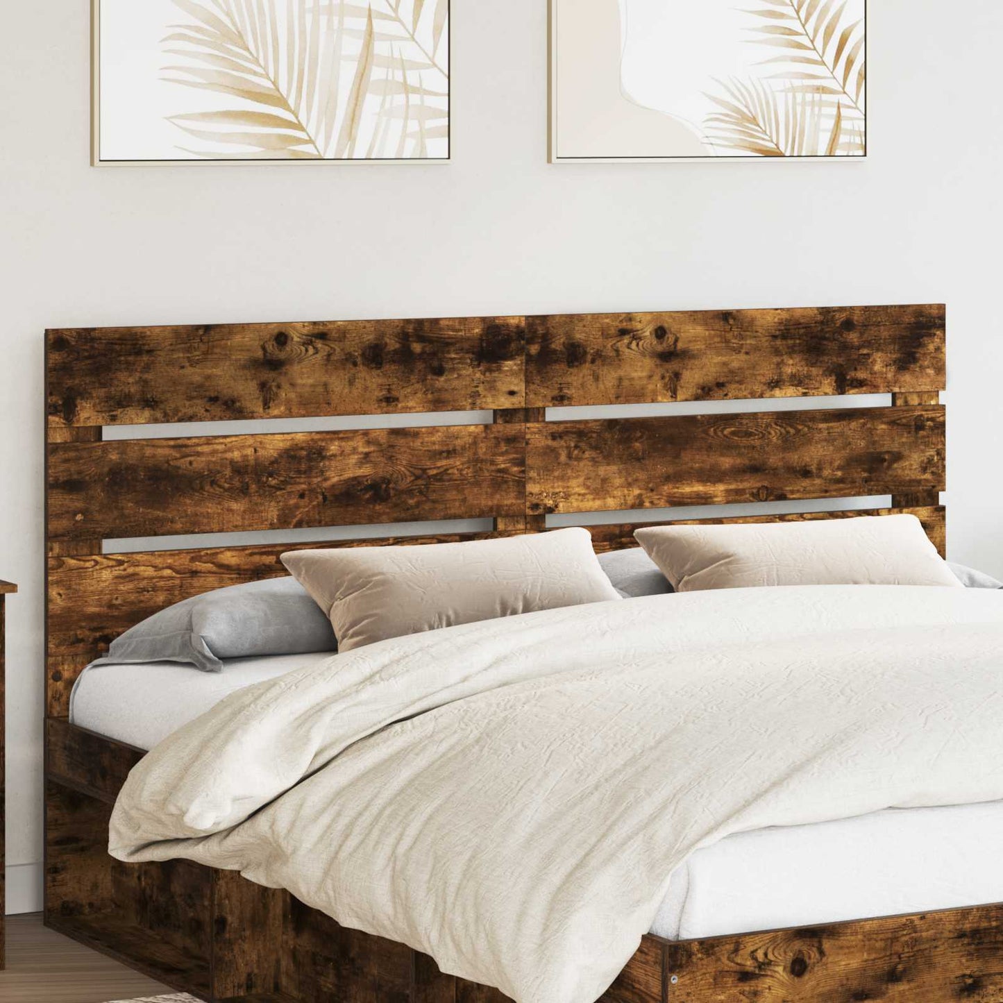 Headboard Smoked Oak 100 cm Engineered Wood