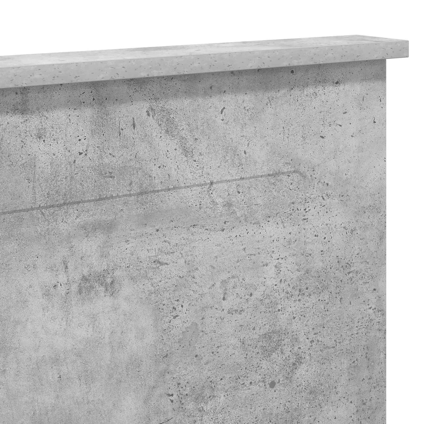 Headboard Concrete Grey 100 cm Engineered Wood