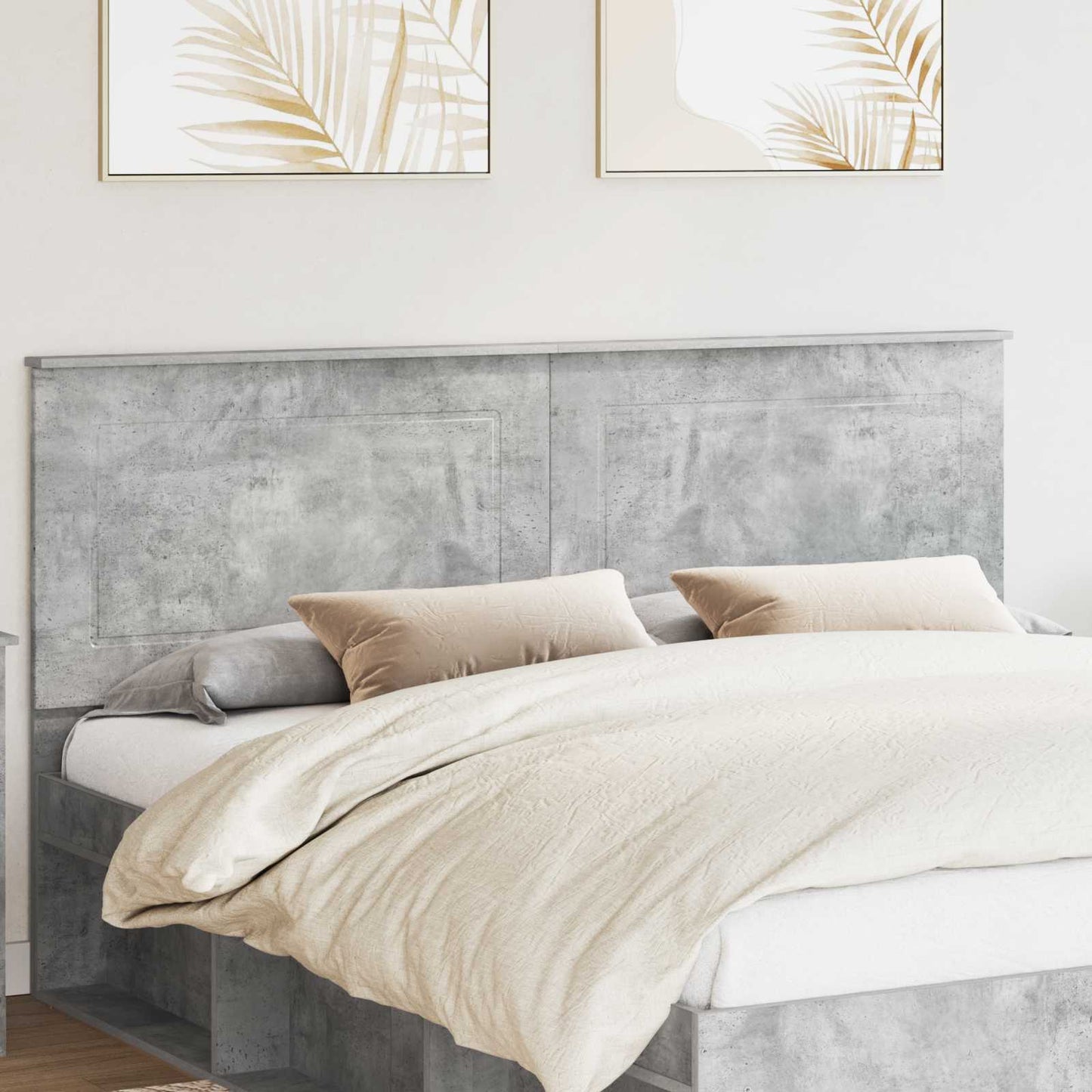 Headboard Concrete Grey 100 cm Engineered Wood