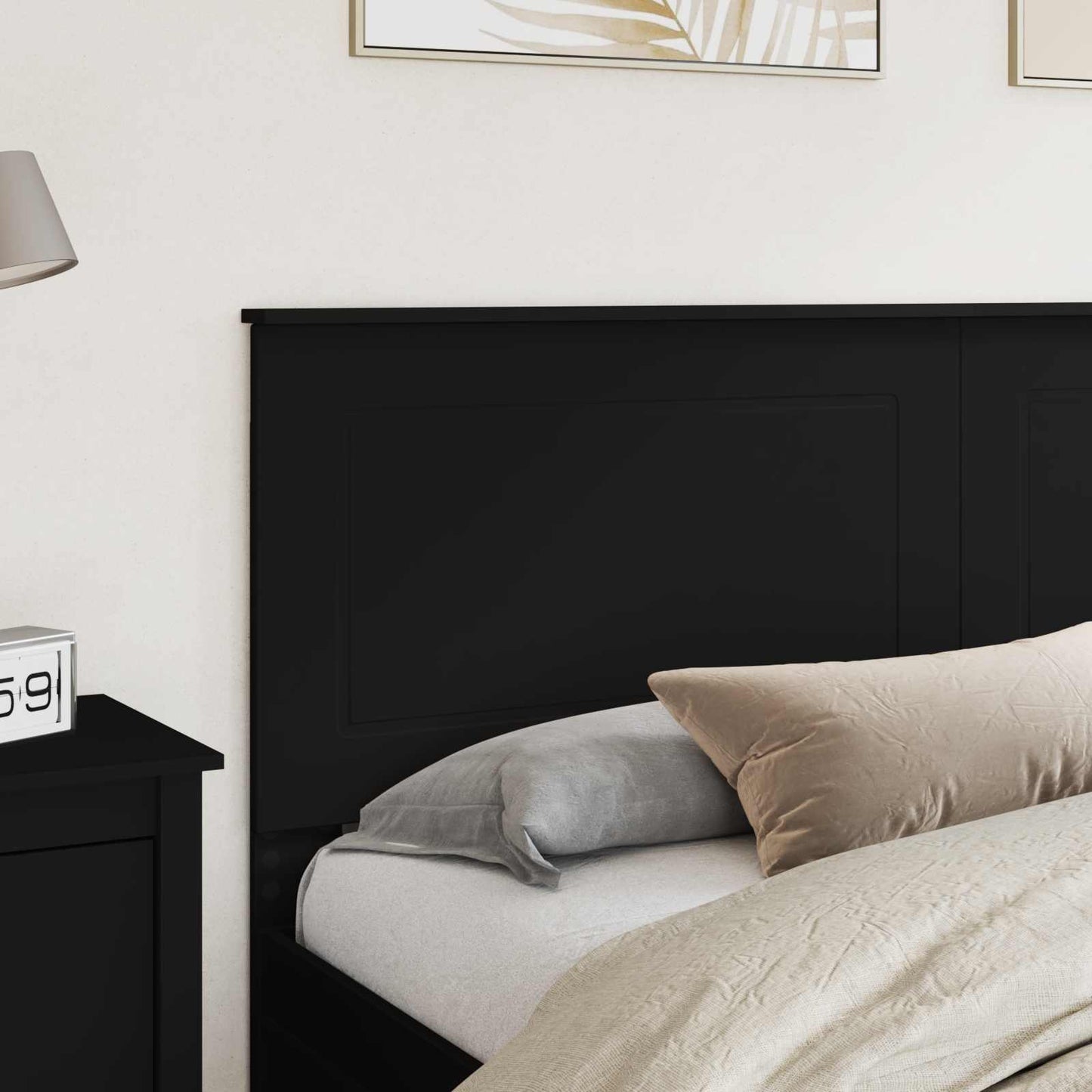 Headboard Black Oak 100 cm Engineered Wood