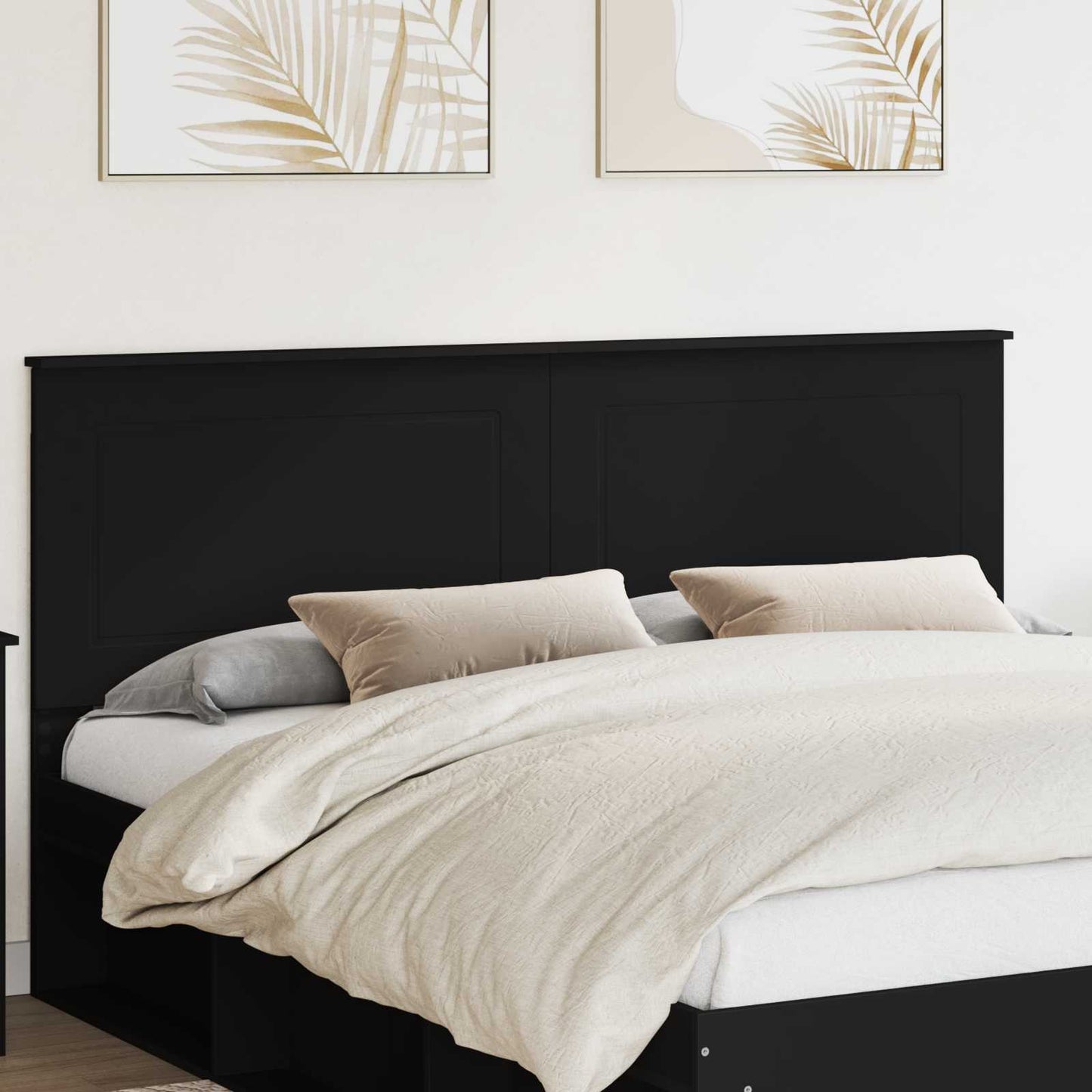 Headboard Black Oak 100 cm Engineered Wood