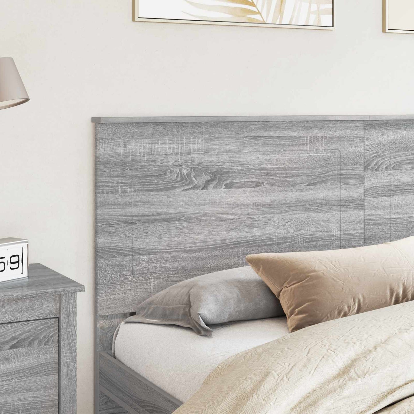 Headboard Grey Sonoma 100 cm Engineered Wood