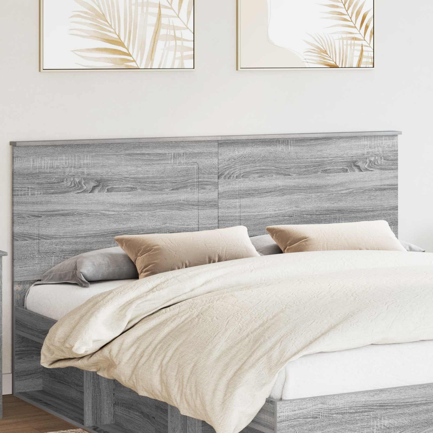 Headboard Grey Sonoma 100 cm Engineered Wood