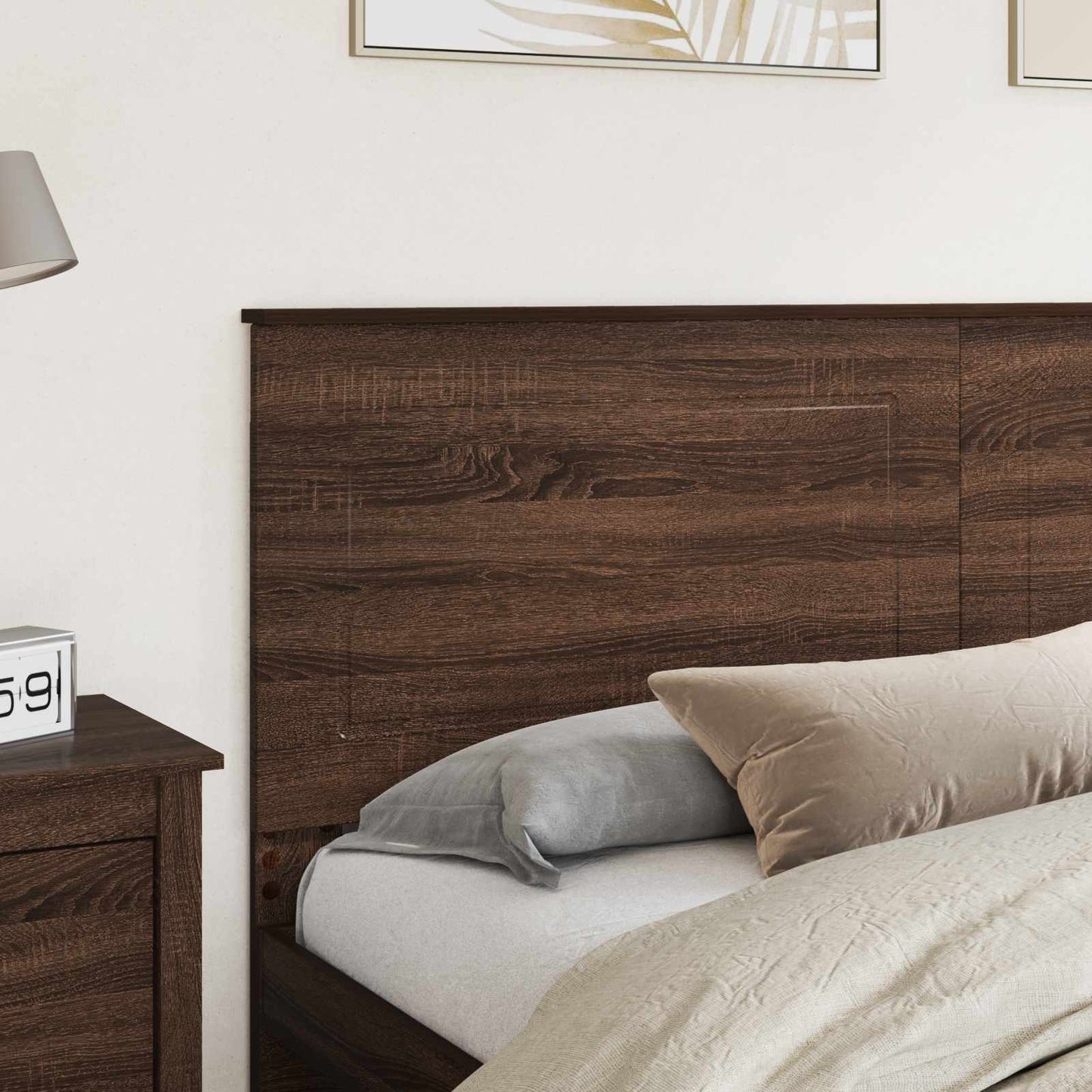 Headboard Brown Oak 100 cm Engineered Wood