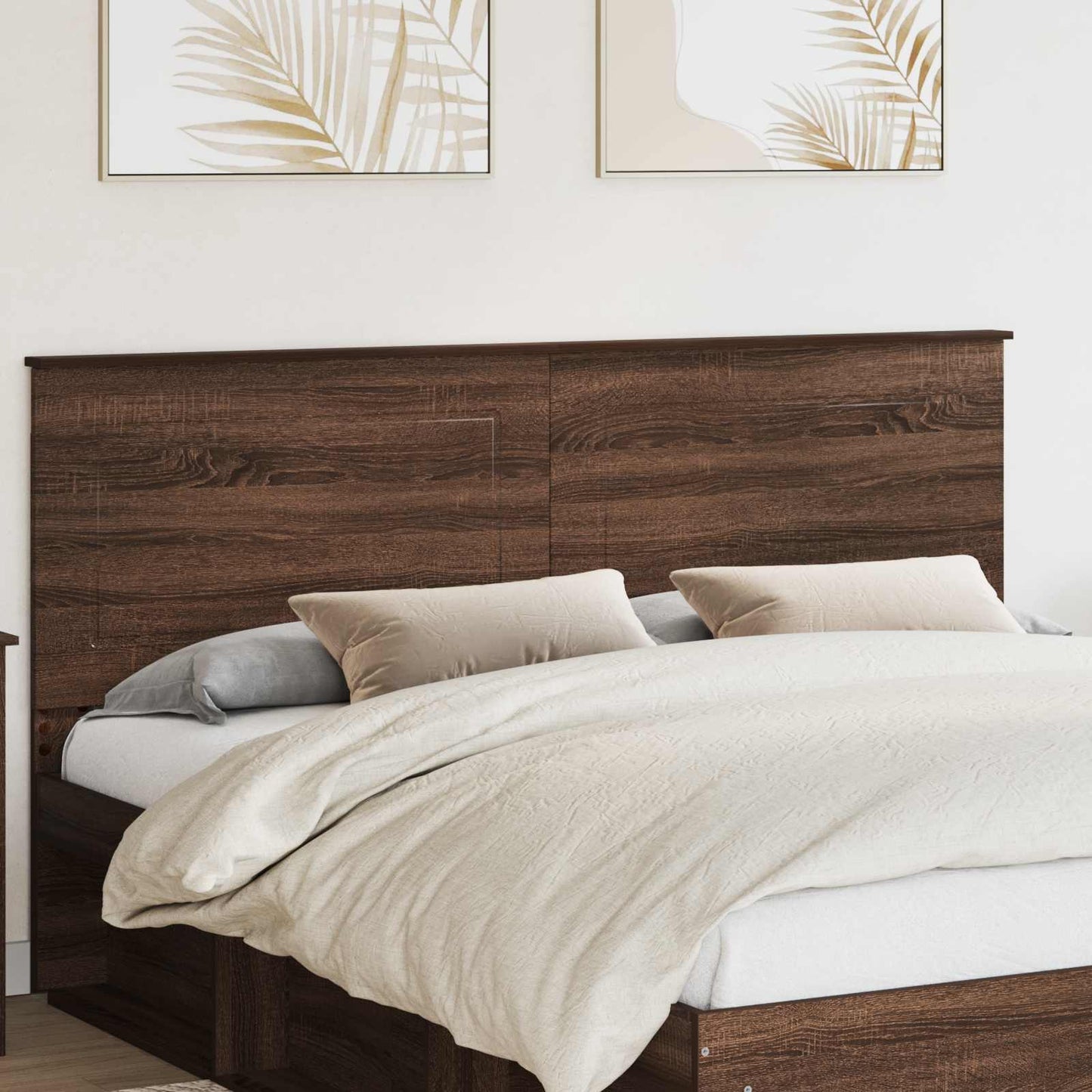 Headboard Brown Oak 100 cm Engineered Wood