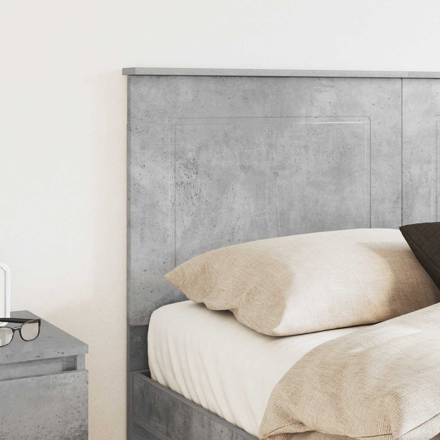 Headboard Concrete Grey 100 cm Engineered Wood