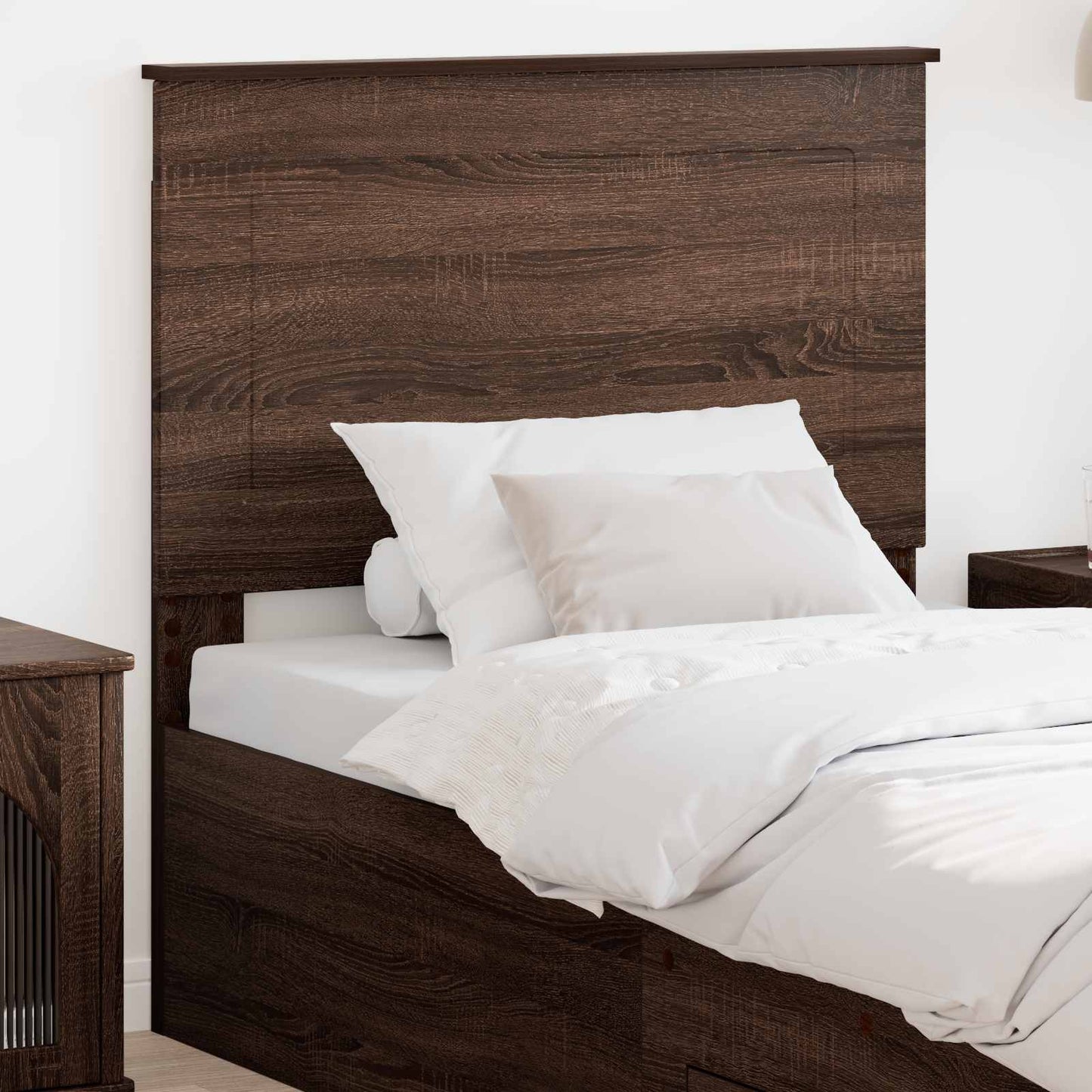 Headboard Brown Oak 100 cm Engineered Wood