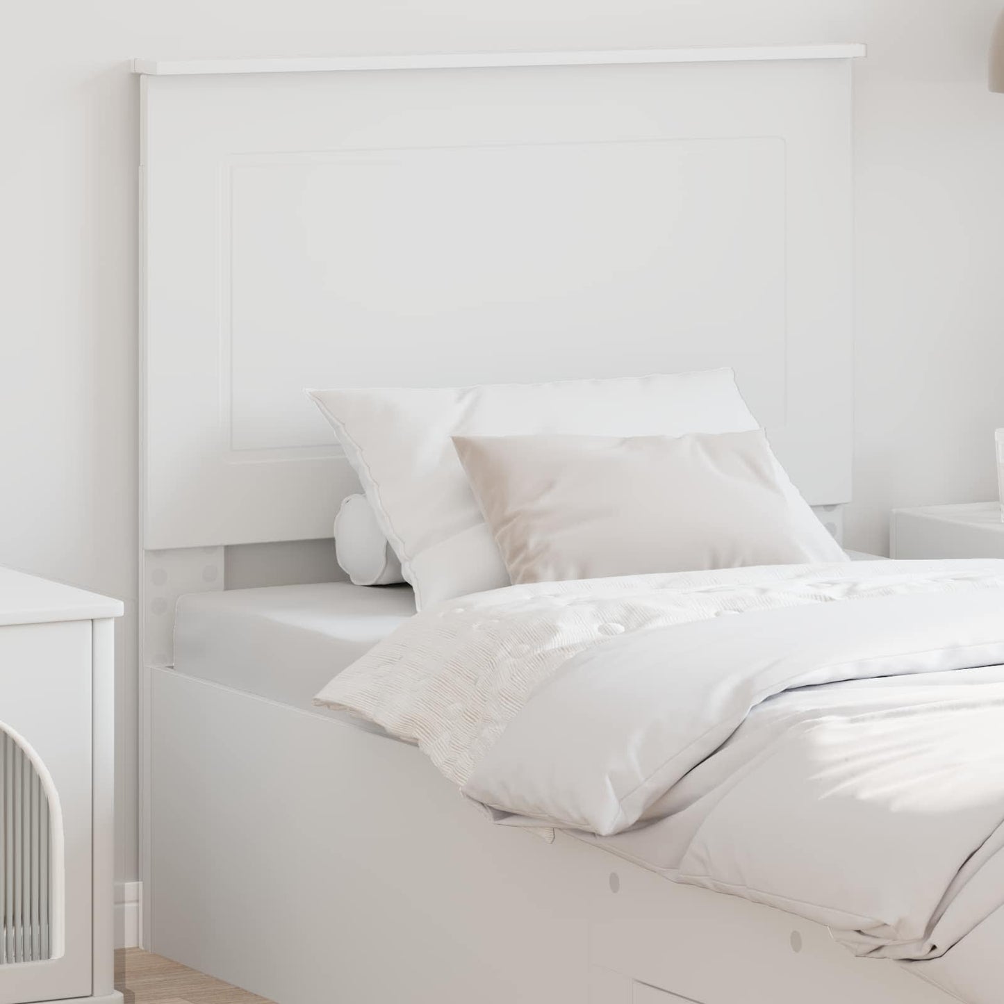 Headboard White 100 cm Engineered Wood