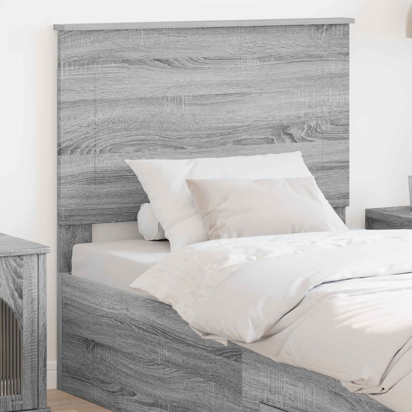 Headboard Grey Sonoma 100 cm Engineered Wood