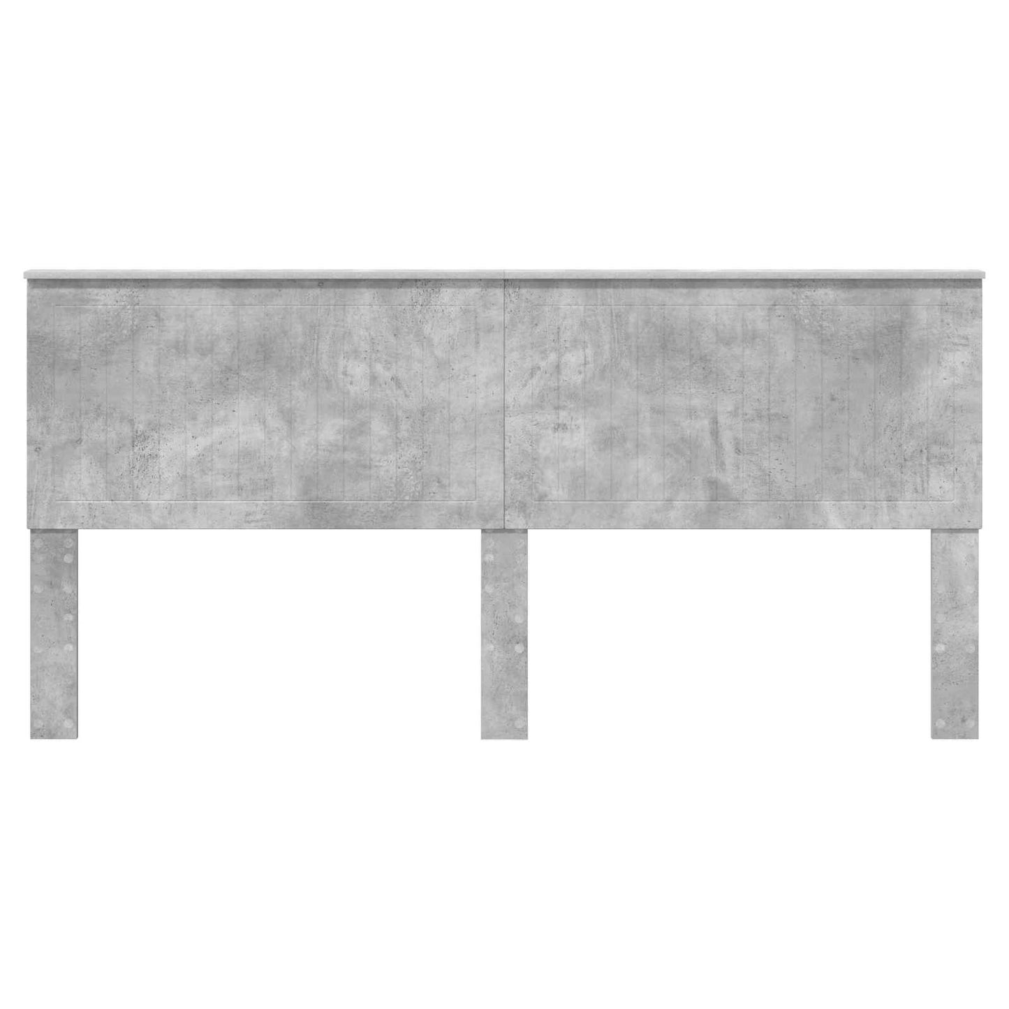 Headboard with Headboard Concrete Grey 200 cm Engineered wood