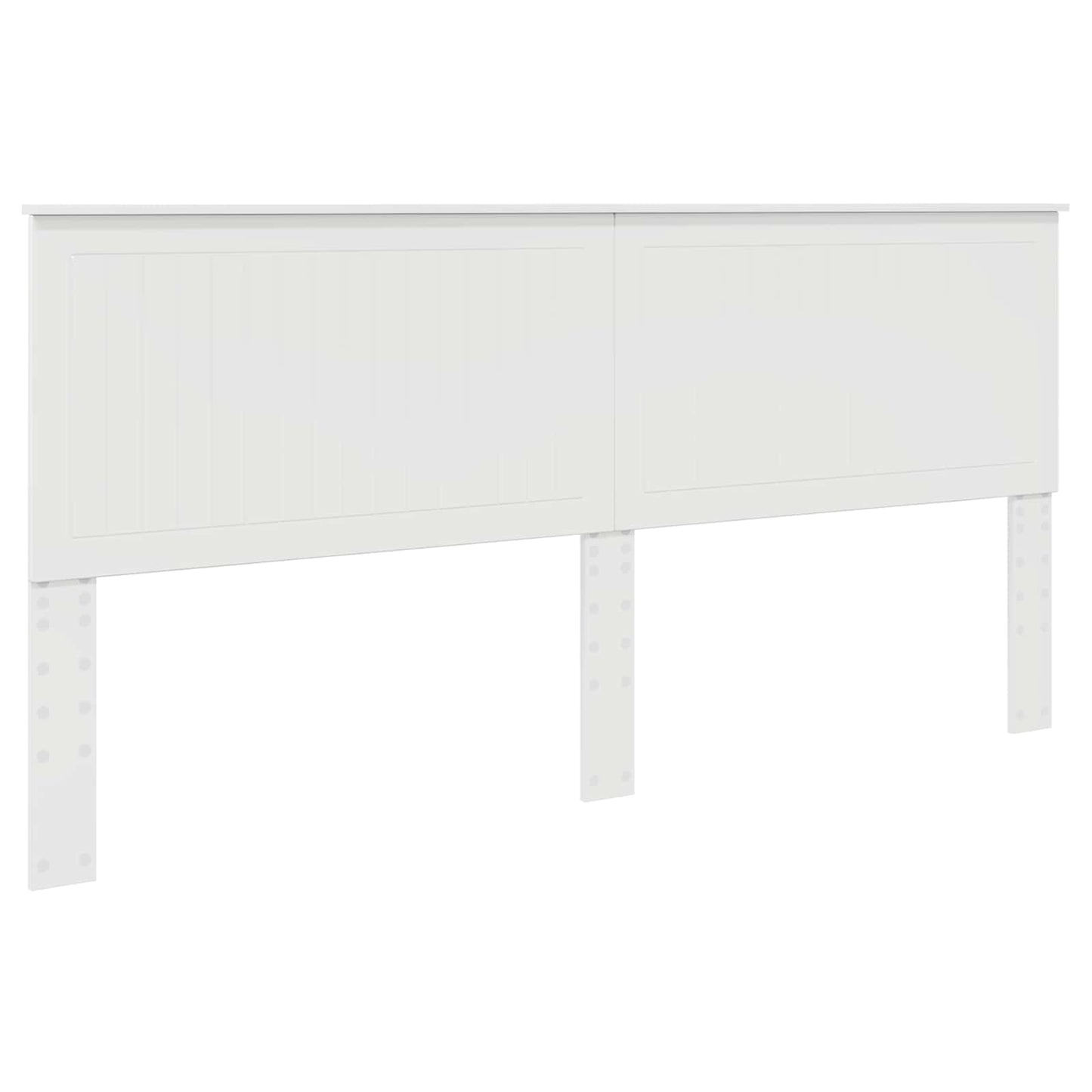 Headboard with Headboard Gloss White 200 cm Engineered wood