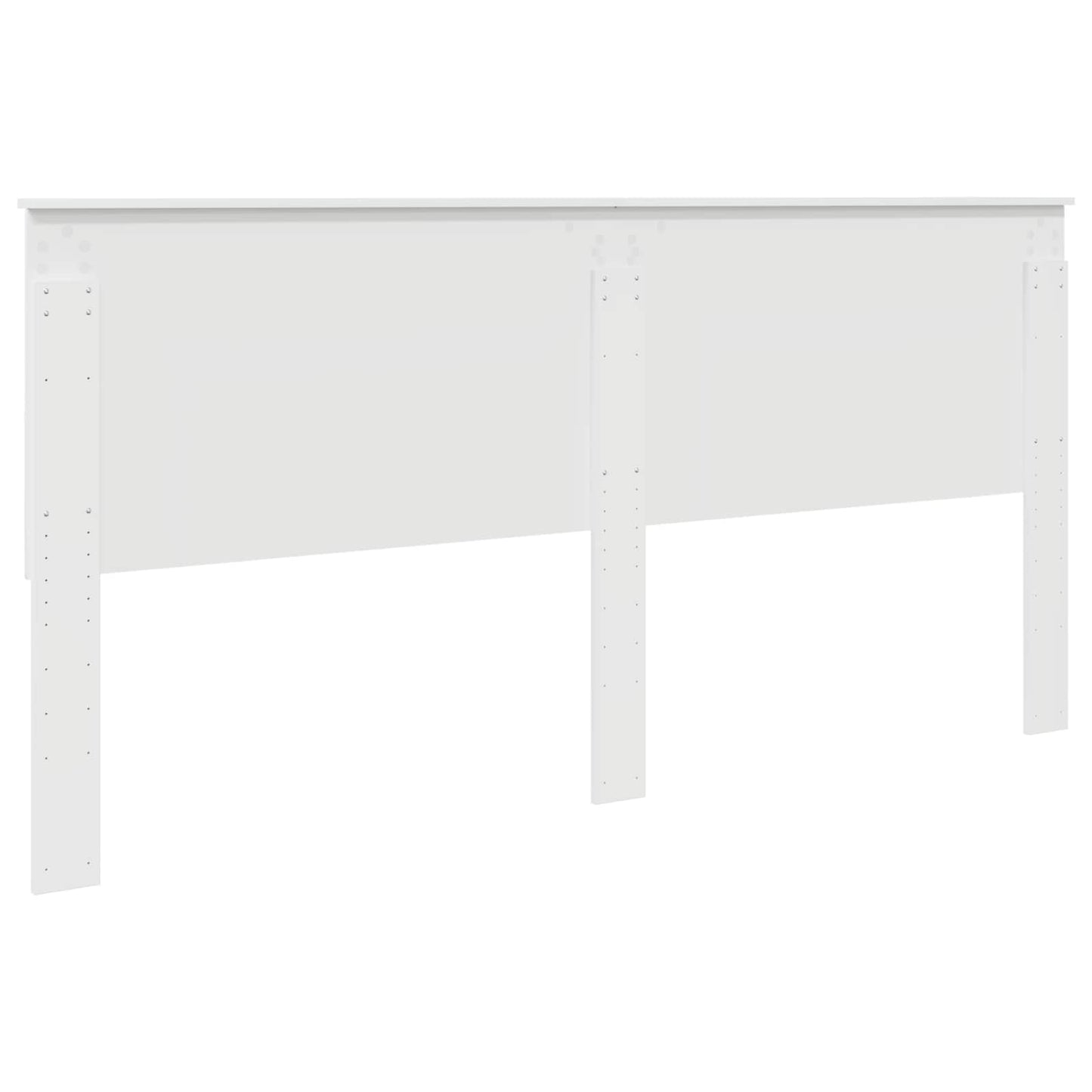 Headboard with Headboard Gloss White 200 cm Engineered wood